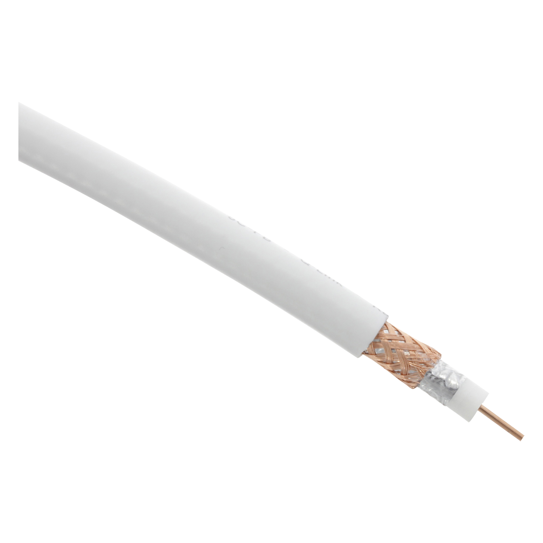 Q-Link coax kabel - prof - klasse A - Ø7 mm² - 10 m - wit