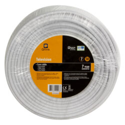 Q-Link coax kabel - prof - klasse A - Ø7 mm² - 50 m - wit - Afbeelding 3