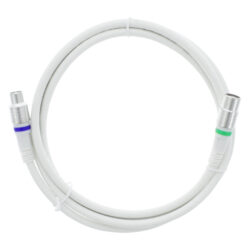 Q-Link coax kabel - stekker recht - Kabel Keur - 1.5 m - wit