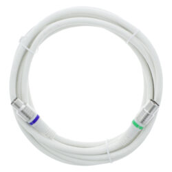 Q-Link coax kabel - stekker recht - Kabel Keur - 3 m - wit