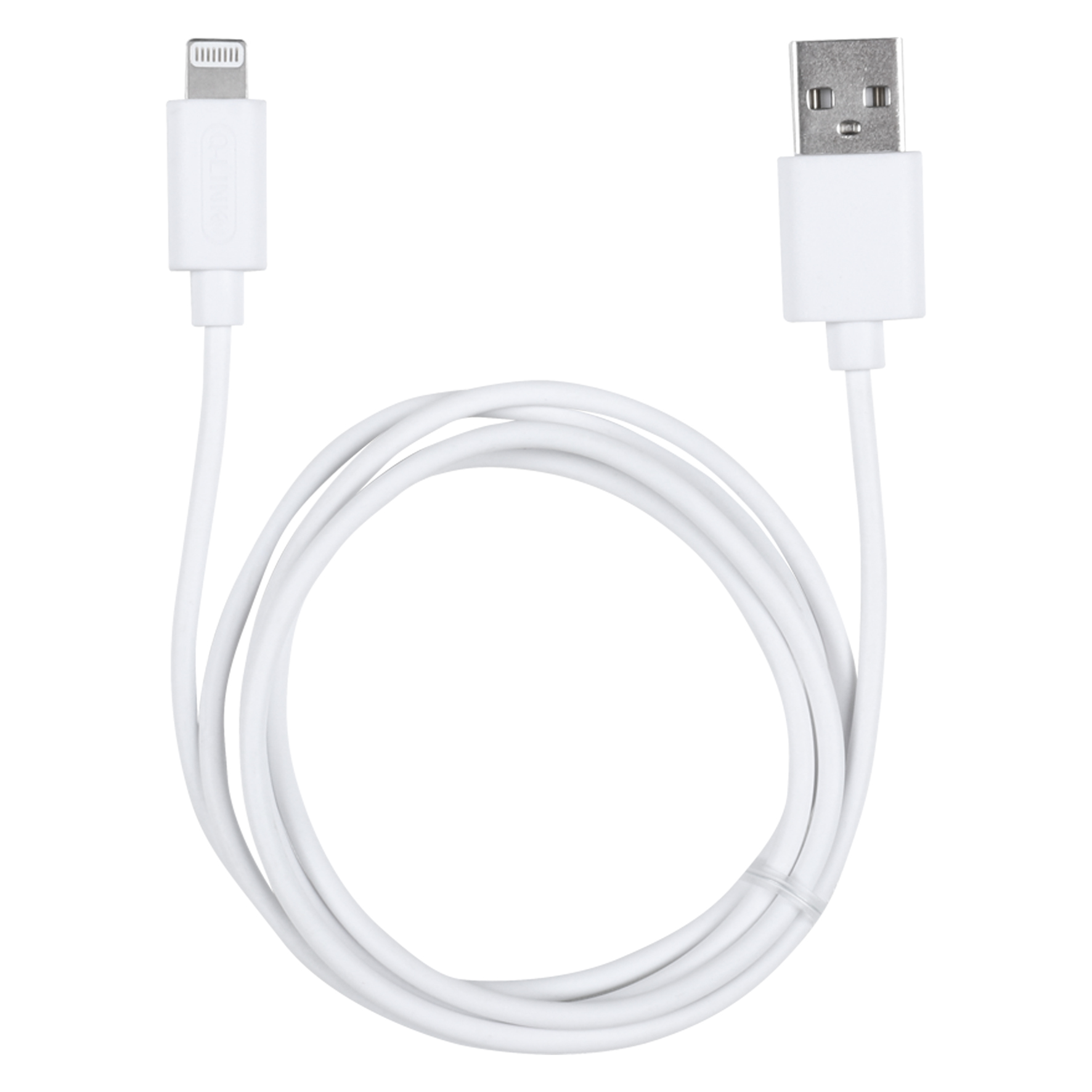 Q-Link datakabel - USB/iPhone - vinyl - wit