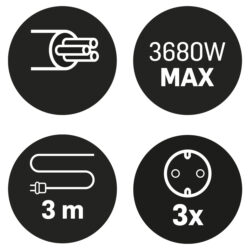 Q-Link stekkerdoos - 3-voudig - randaarde - 3 x 1.5 mm² - 3 m - zwart - Afbeelding 2