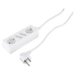 Q-Link stekkerdoos - 2 x euro/2 x randaarde - 3 x 1.5 mm² - 1.5 m - wit