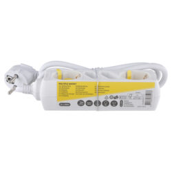 Q-Link stekkerdoos - 2 x euro/2 x randaarde - 3 x 1.5 mm² - 1.5 m - wit - Afbeelding 3