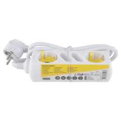 Q-Link stekkerdoos - 2 x euro/2 x randaarde - 3 x 1.5 mm² - 1.5 m - wit - Afbeelding 4