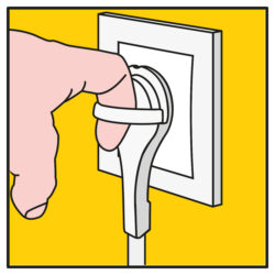 Q-Link stekkerdoos - 3-voudig - met schakelaar - plat - USB A/A - 3 x 1.5 mm² - 1.5 m - PVC - wit - Afbeelding 2