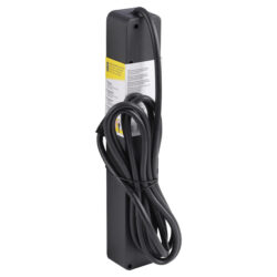 Q-Link stekkerdoos - 6-voudig - met schakelaar - plat - 3 x 1.5 mm² - 1.5 m - PVC - zwart - Afbeelding 3