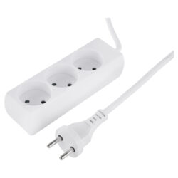 Q-Link stekkerdoos - 3-voudig - 2 x 1.5 mm² - 1.5 m - wit