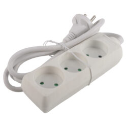 Q-Link stekkerdoos - 3-voudig - 2 x 1.5 mm² - 1.5 m - wit - Afbeelding 2