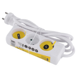 Q-Link stekkerdoos - 3-voudig - 2 x 1.5 mm² - 1.5 m - wit - Afbeelding 3