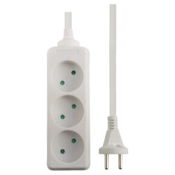 Q-Link stekkerdoos - 3-voudig - 2 x 1.5 mm² - 1.5 m - wit - Afbeelding 4