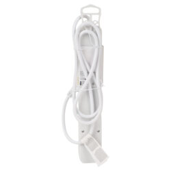 Q-Link stekkerdoos - 5-voudig - randaarde - met platte stekker - USB A/C - 3 x 1.5 mm² - 1.5 m - wit - Afbeelding 3
