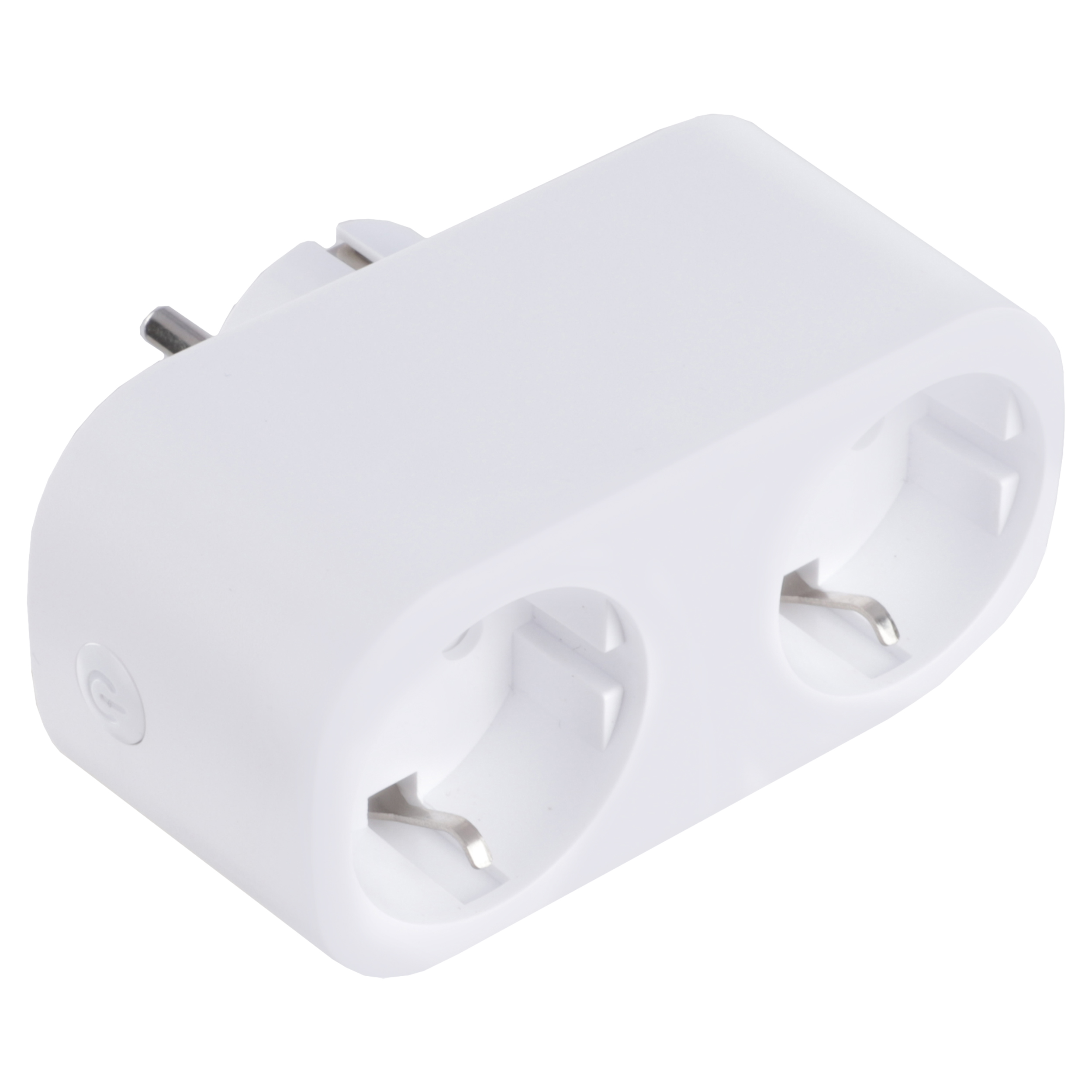 Q-Link verdeelstekker - 2-voudig - randaarde - WIFI meter - 16A - wit