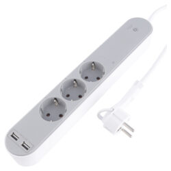 Q-Link stekkerdoos - 3-voudig - randaarde - WIFI meter - 3 x 1.5 mm² - 1.5 m - wit