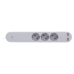 Q-Link stekkerdoos - 3-voudig - randaarde - WIFI meter - 3 x 1.5 mm² - 1.5 m - wit - Afbeelding 3