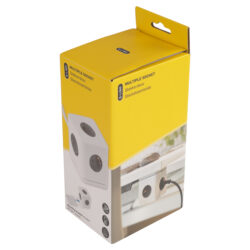 Q-Link stekkerdoos - cube - 5-voudig - randaarde - 3 x 1.5 mm² - 1.5 m - wit/grijs - Afbeelding 2