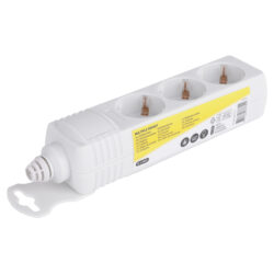 Q-Link stekkerdoos - installatie - 3-voudig - randaarde - wit - Afbeelding 3