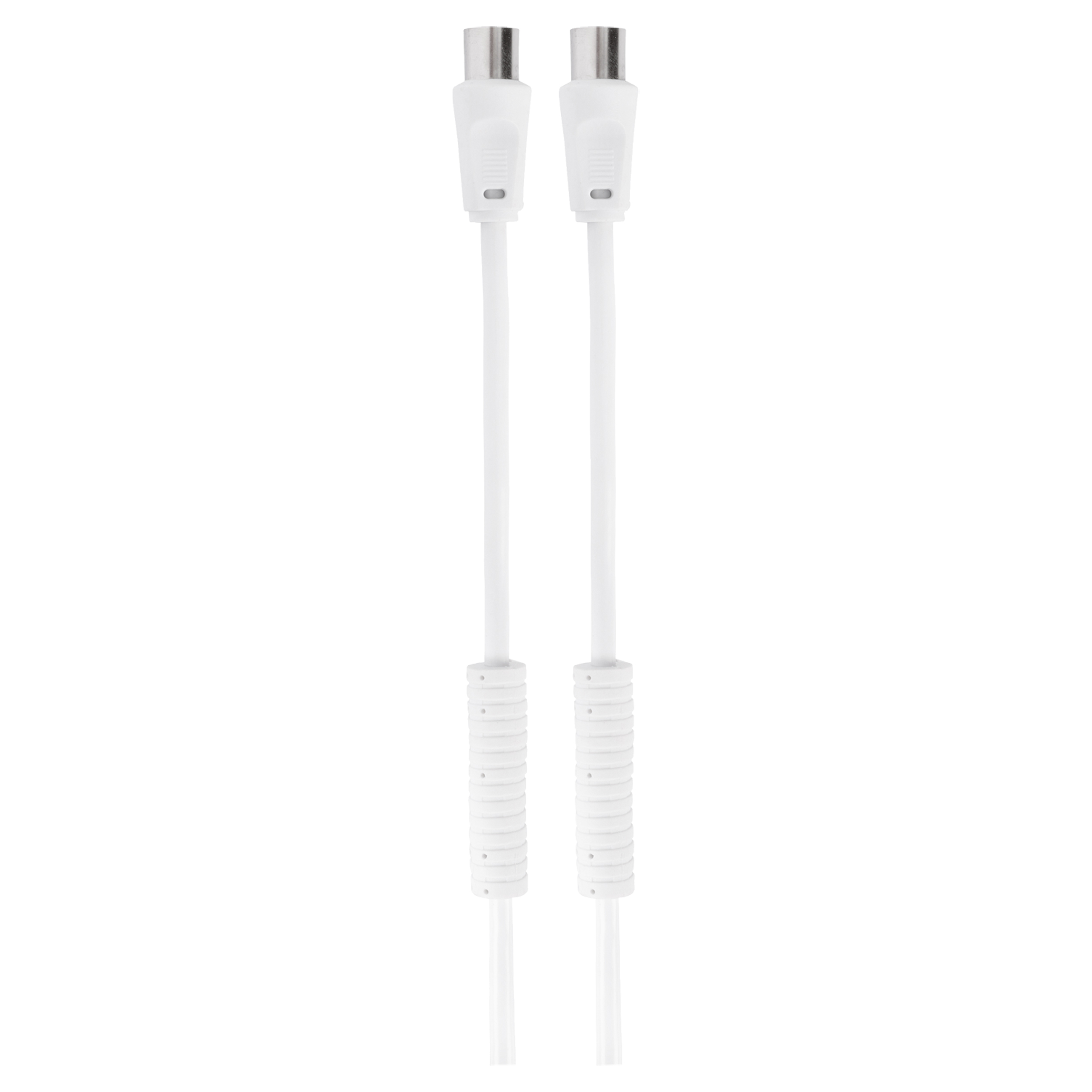 Q-Link COAX kabel - 3C2V - HF - stekker recht - 2 m - wit