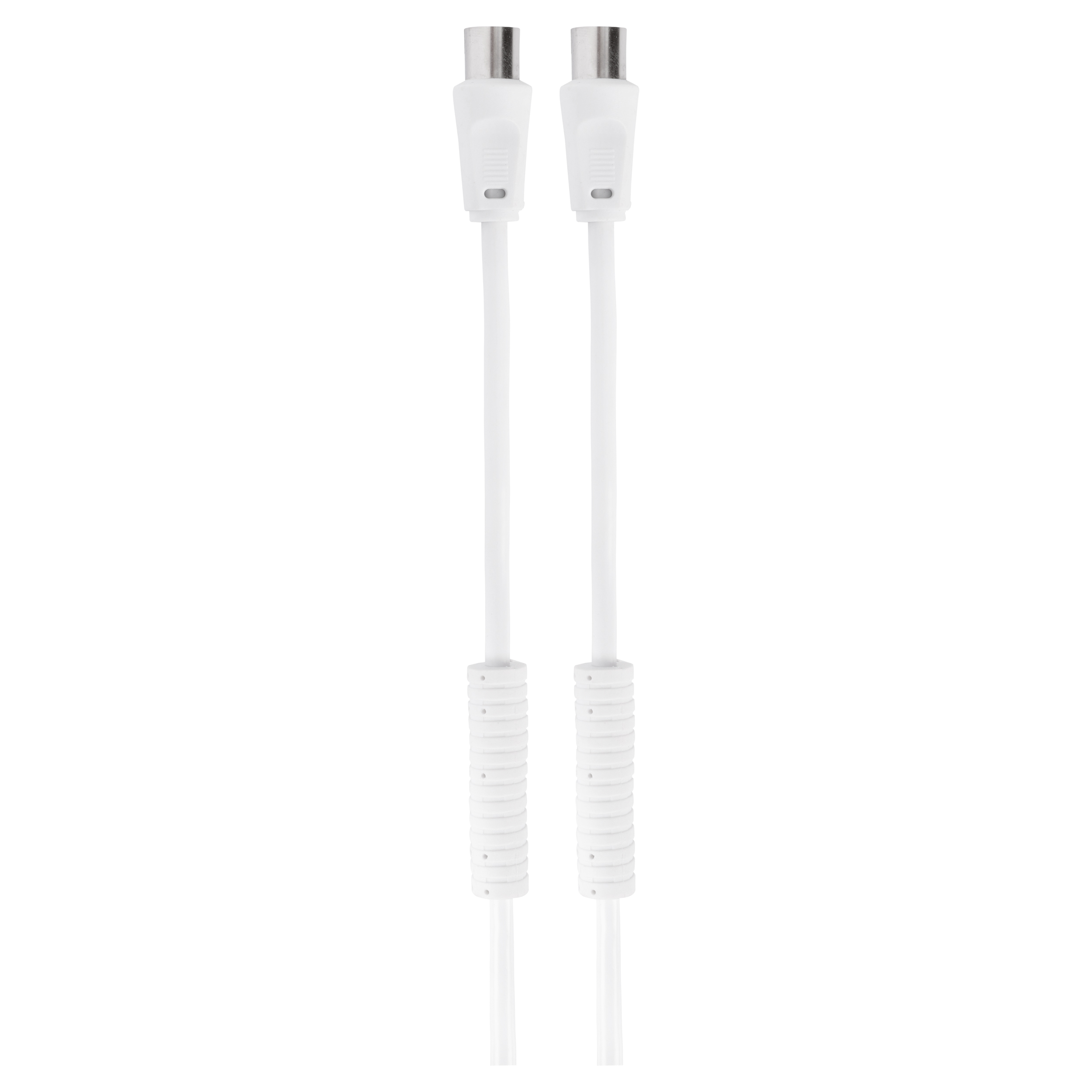 Q-Link COAX kabel - 3C2V - HF - stekker recht - 5 m - wit