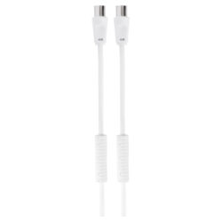 COAX kabel - 3C2V - HF - stekker recht - wit - 10 m