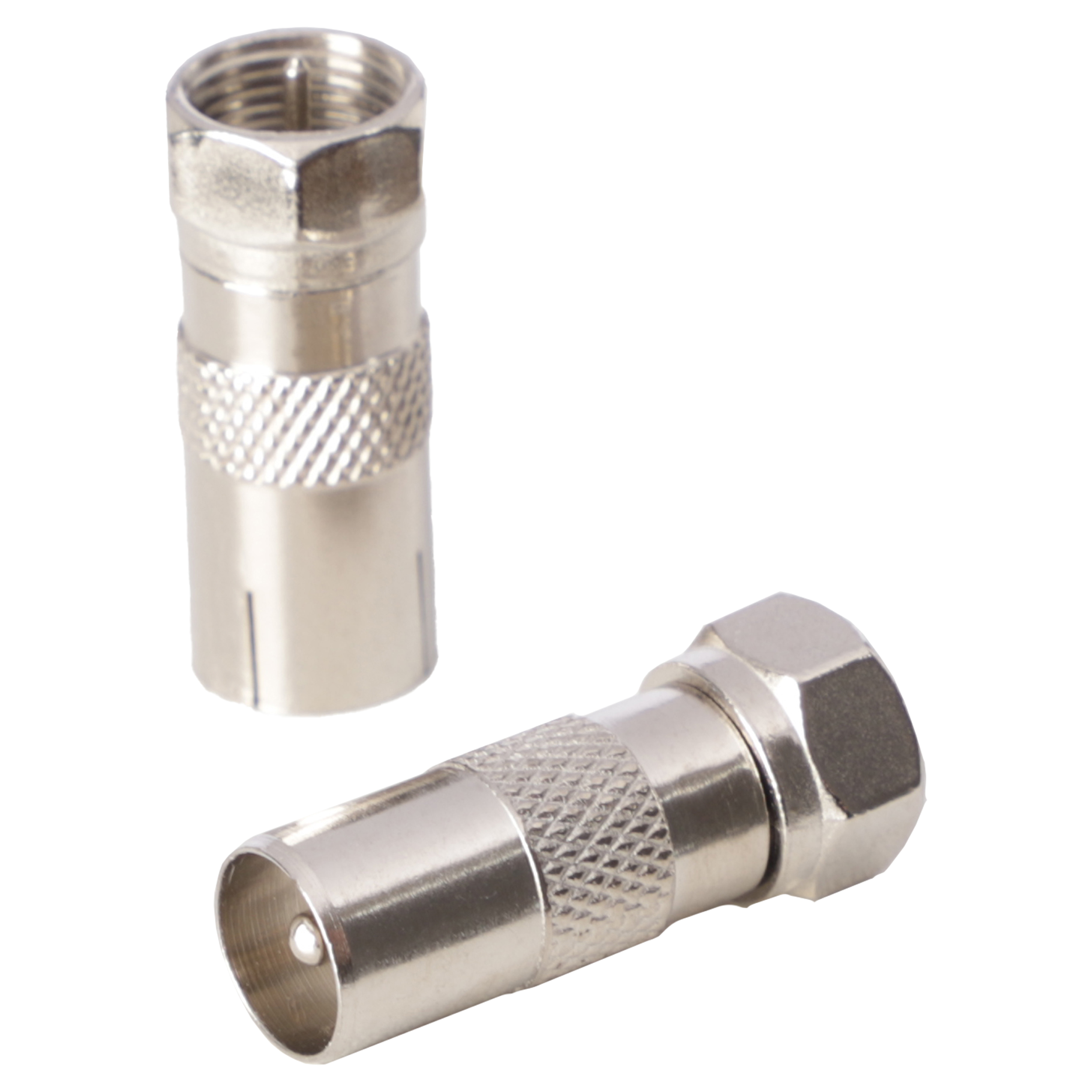 Q-Link COAX adapter - 1 male/f-connector - 1 female/f-connector - binnen draads