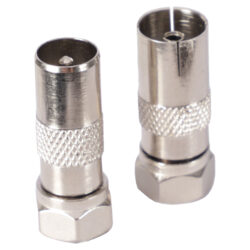 Q-Link COAX adapter - 1 male/f-connector - 1 female/f-connector - binnen draads - Afbeelding 2