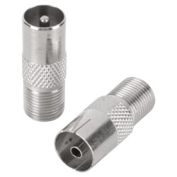 Q-Link COAX adapter - 1 male/f-connector - 1 female/f-connector - buiten draads - Afbeelding 2