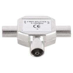 Q-Link COAX splitter - tv - 1 male/2 female - metaal - Afbeelding 3
