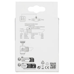 Q-Link COAX splitter - tv/2 stekker - female/female - haaks - Afbeelding 3