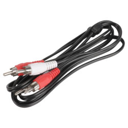 Q-Link tulp kabel - 2 RCA/2 RCA - male-male - rood/wit - 1.5 m - Afbeelding 2
