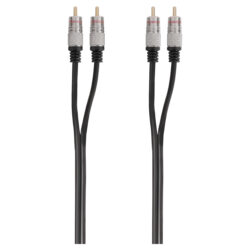 Q-Link tulp kabel - PQ - 2 RCA/2 RCA - male-male - zwart - 1.5 m