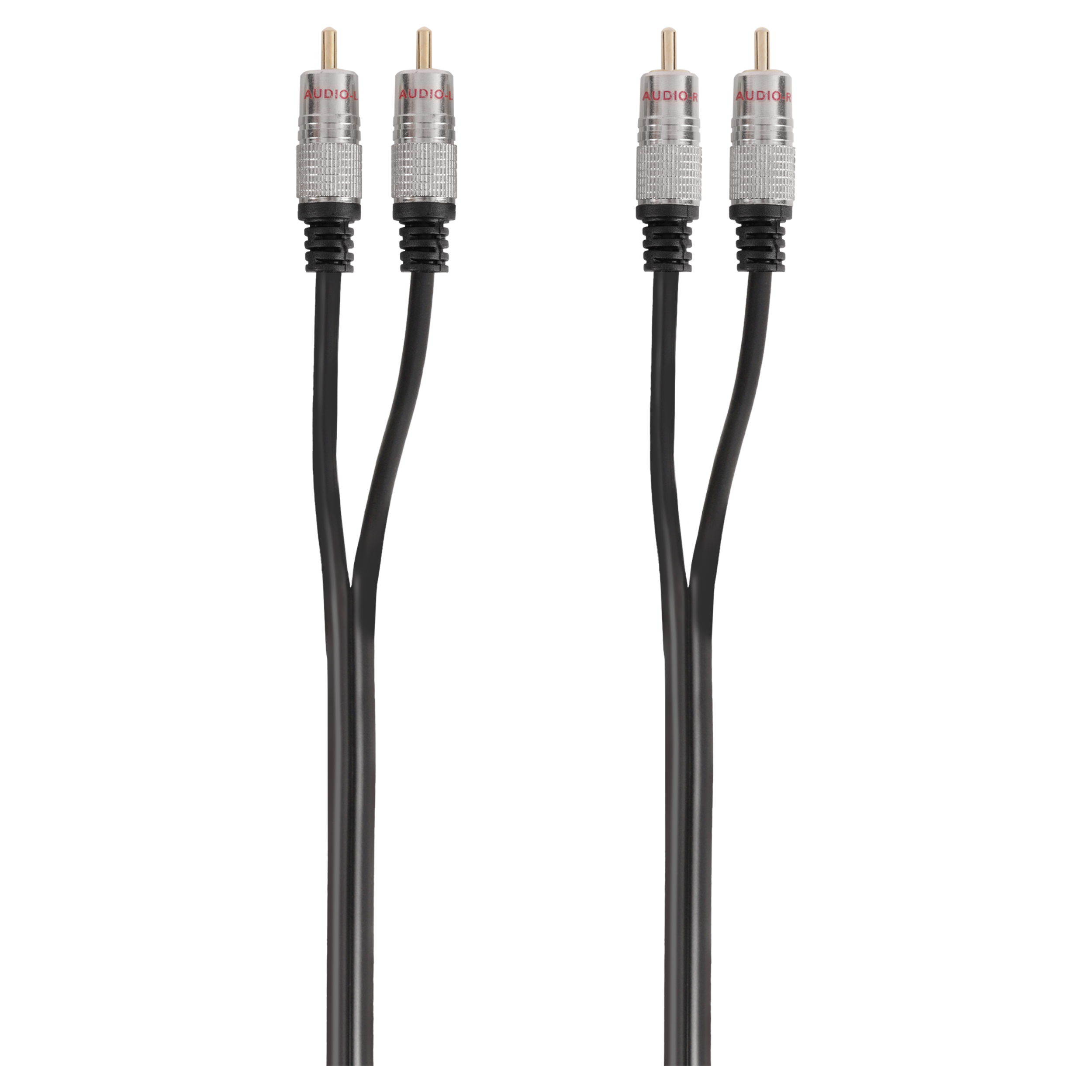 Q-Link tulp kabel - PQ - 2 RCA/2 RCA - male-male - zwart - 1.5 m