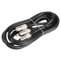 Q-Link tulp kabel - PQ - 2 RCA/2 RCA - male-male - zwart - 1.5 m - Afbeelding 2