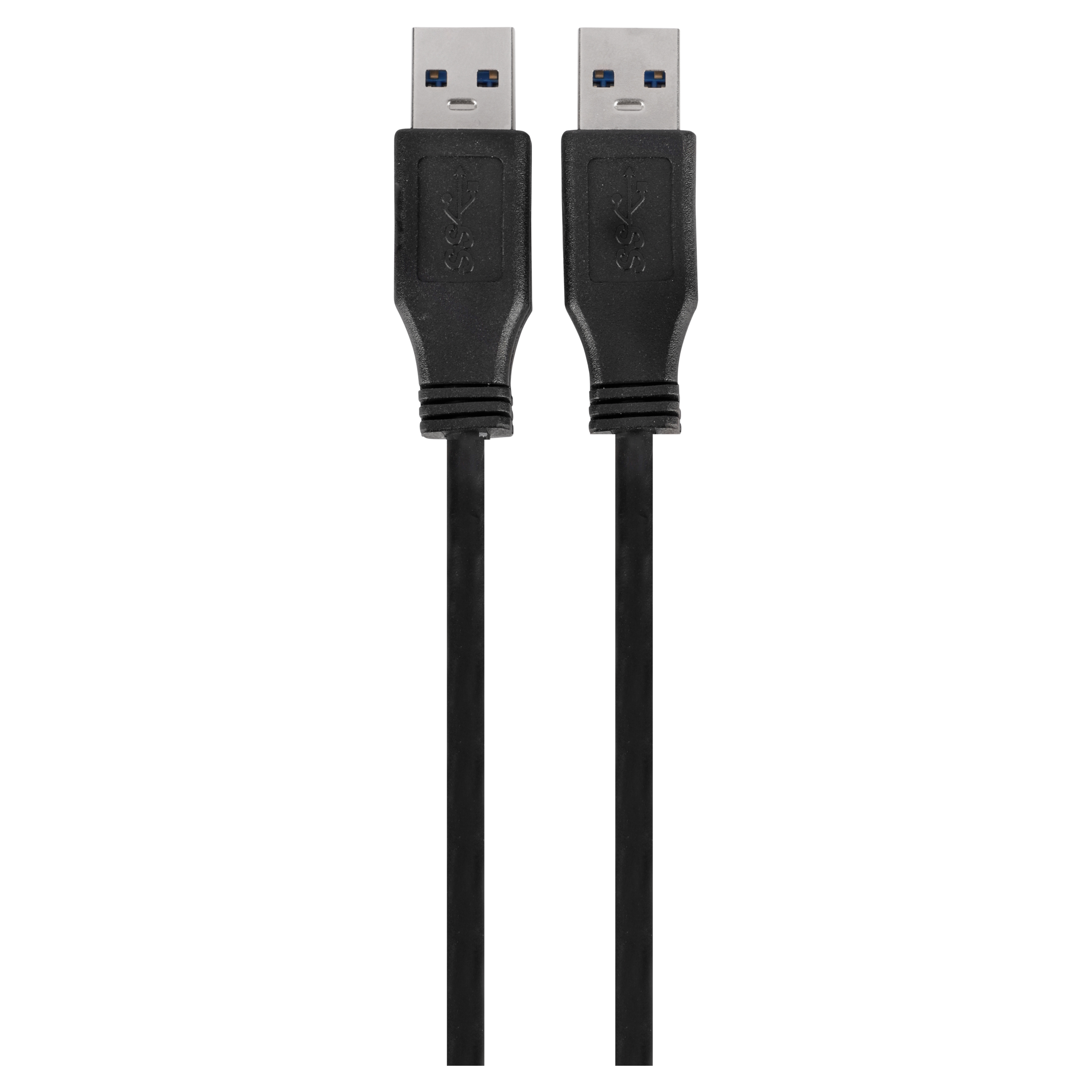 Q-Link USB kabel - 3.0 - USB-A male/male - zwart - 2 m