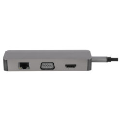 Q-Link USB-C hub - 8-in-1 - multifunctioneel - met kabel - 15 cm - Afbeelding 4