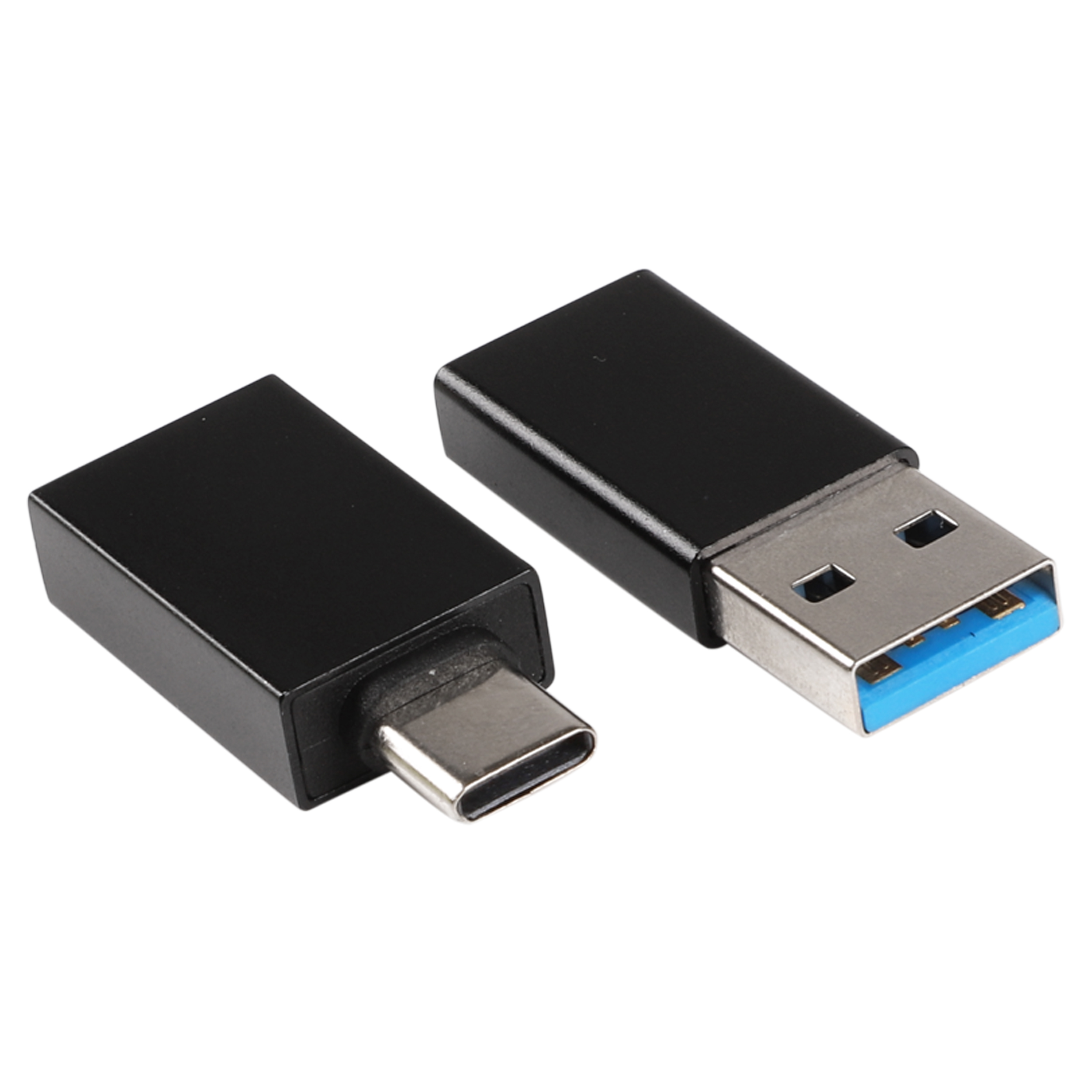 Q-Link adapter - 1 x USB C/A en 1 x USB-A/C 3.0 - zwart