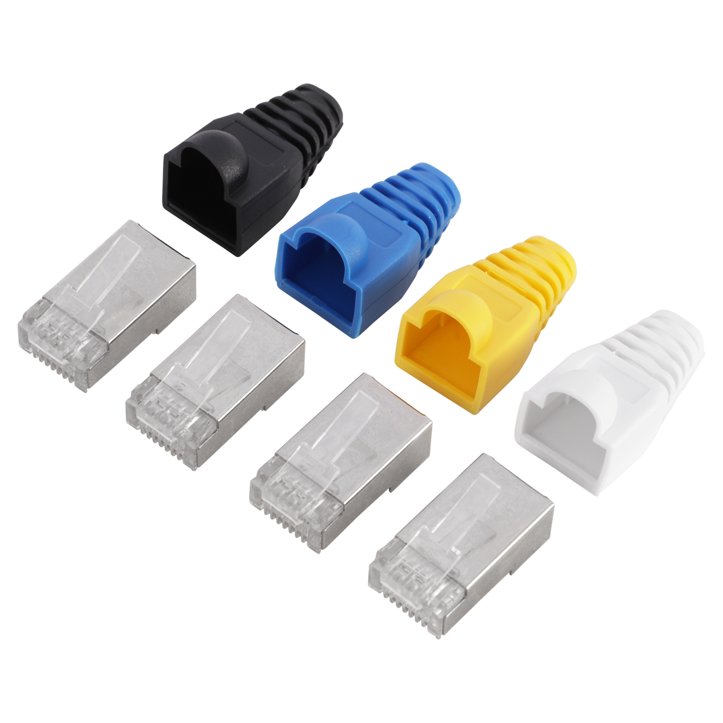 Q-Link FTP connector met hoesje - 4 x conn - RJ45 - CAT6 - 4 x hoes - KPN