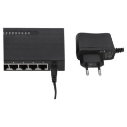 Q-Link netwerkswitch - 8-poorten - 1000 mbps - 230V - zwart - Afbeelding 4