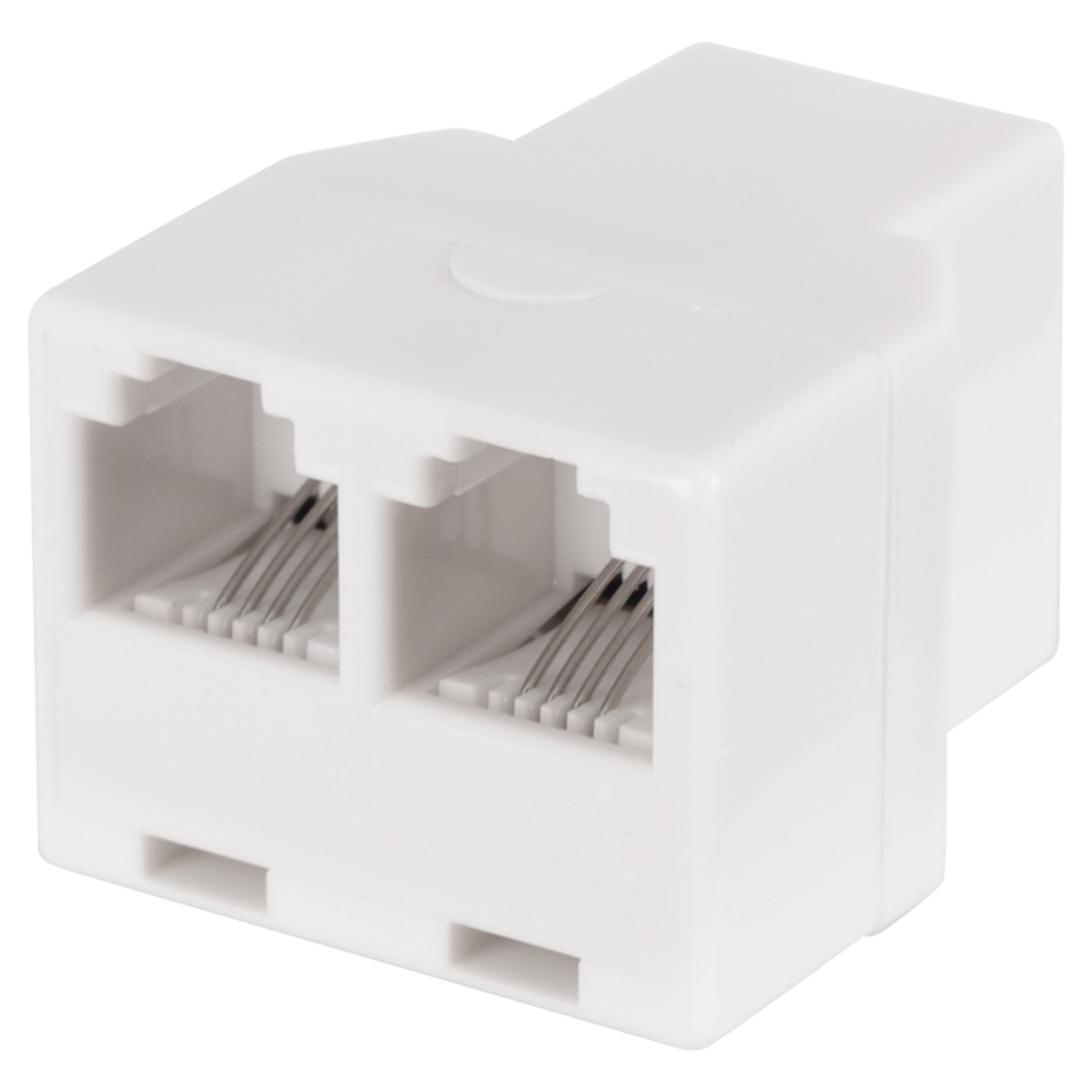 Q-Link telefoon splitter - NL - modulair - RJ11 - 4-polig - 1 female - 2 female - wit