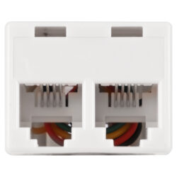 Q-Link telefoon splitter - NL - modulair - RJ11 - 4-polig - 1 female - 2 female - wit - Afbeelding 3