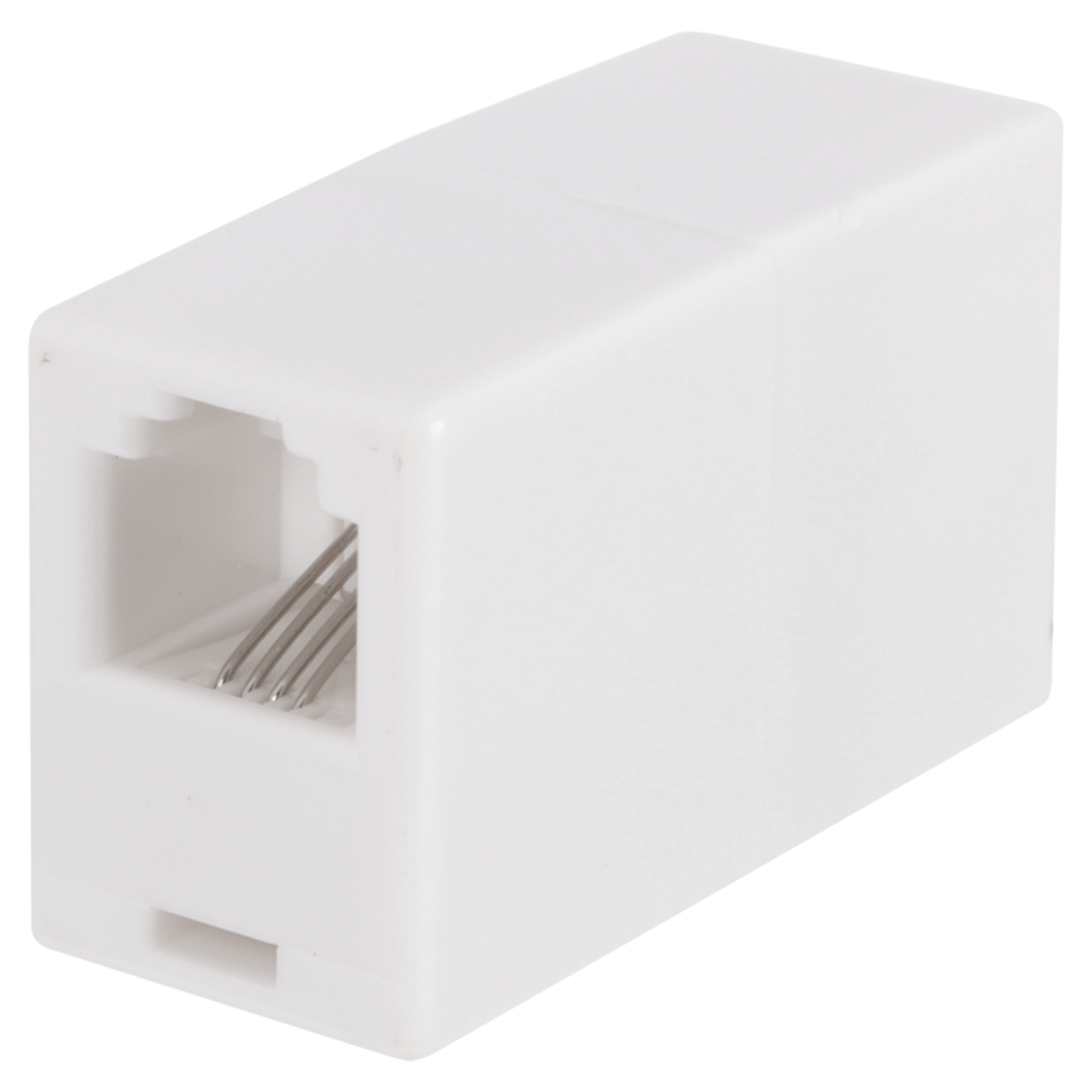 Q-Link telefoon koppelstuk - modulair - RJ11 - 4-polig - wit