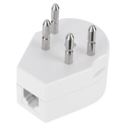 Q-Link telefoon stekker - NL - tweeweg - modulair - 4-polig - wit