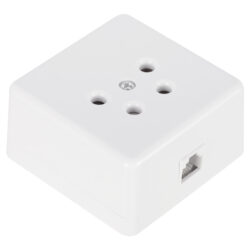 Q-Link telefoon contactdoos - nl - opbouw - modulair - 4-polig - wit - Afbeelding 3