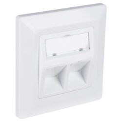 Q-Link FTP contactdoos - inbouw - 2-voudig - RJ45 - CAT7 - KPN - wit - Afbeelding 3