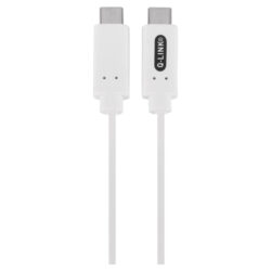 Q-Link datakabel - type-C/type-C - MFI - wit - 1.5 m