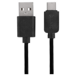 Q-Link datakabel - 2.0 - USB-A - male - type-C - zwart - 1.5 m