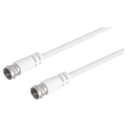 Q-Link COAX kabel - RG59 - F-connector 5 m - wit - Afbeelding 2