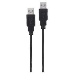 Q-Link USB kabel - 2.0 - USB-A male/male - 2 m - zwart