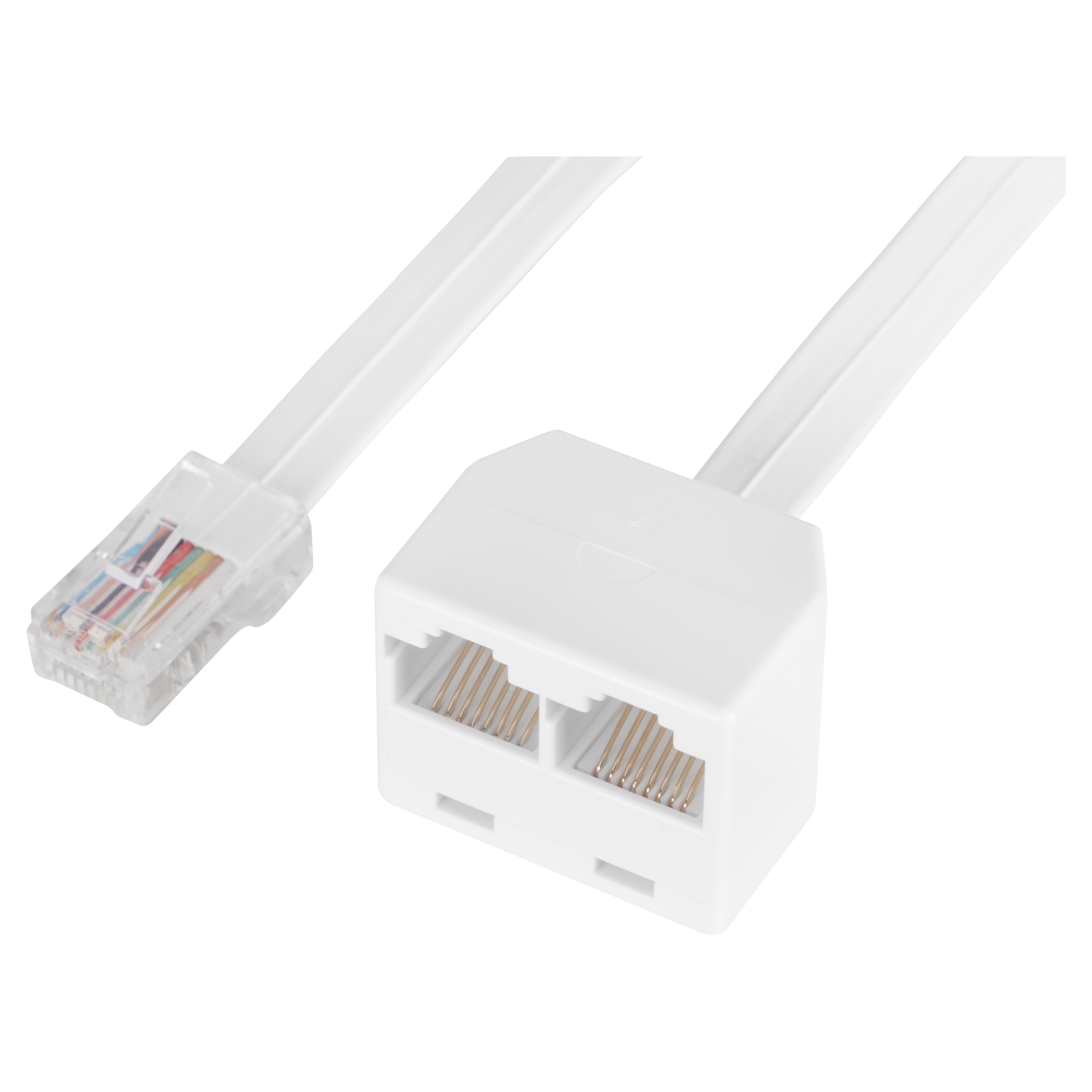 Q-Link telefoon splitter - modulair - wit