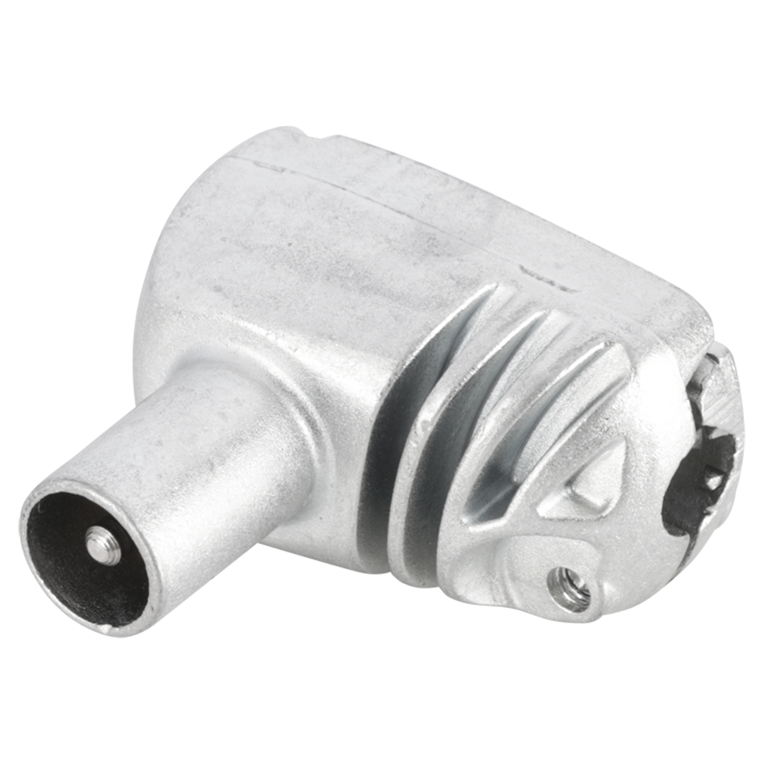 Q-Link COAX stekker - KabelKeur - haaks - male - metaal